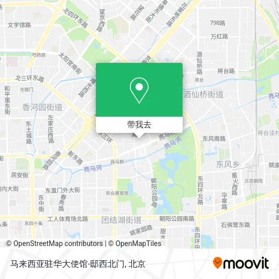 马来西亚驻华大使馆-邸西北门地图