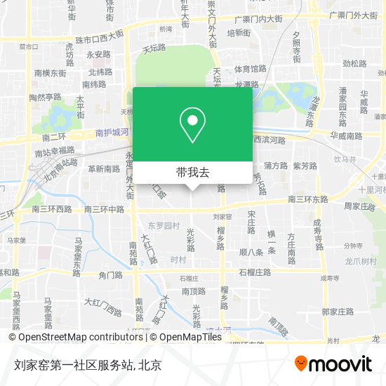 刘家窑第一社区服务站地图