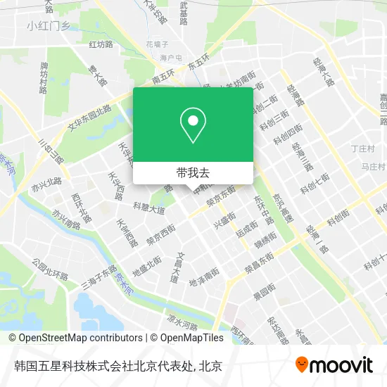 韩国五星科技株式会社北京代表处地图