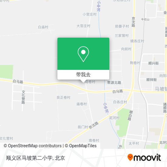顺义区马坡第二小学地图