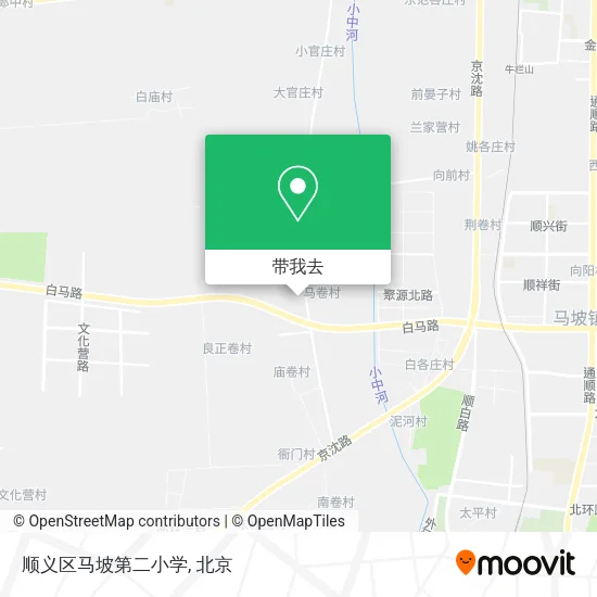 顺义区马坡第二小学地图
