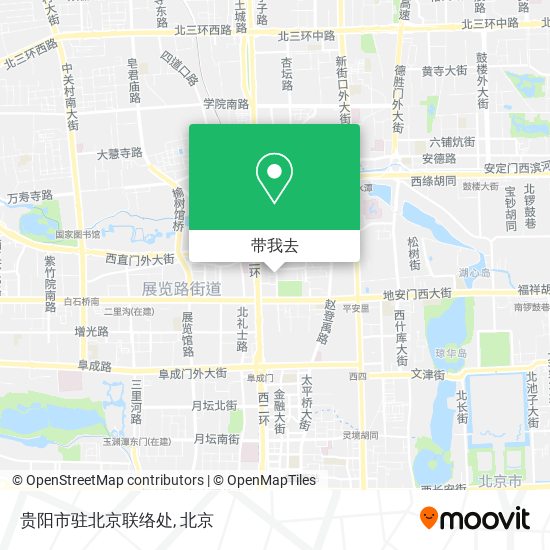 贵阳市驻北京联络处地图