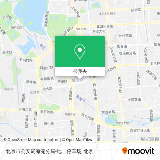 北京市公安局海淀分局-地上停车场地图