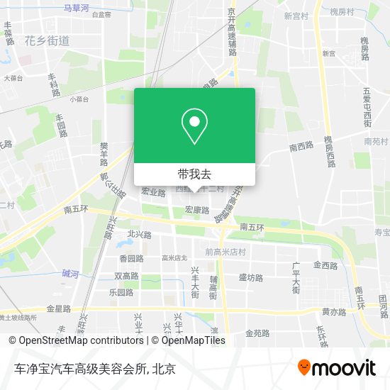 车净宝汽车高级美容会所地图