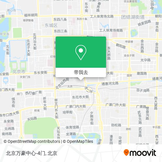 北京万豪中心-4门地图