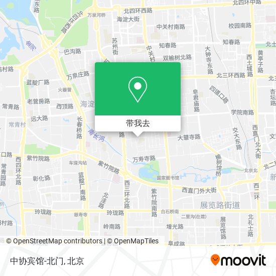 中协宾馆-北门地图