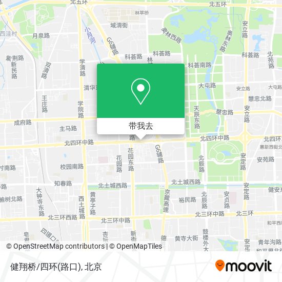 健翔桥/四环(路口)地图