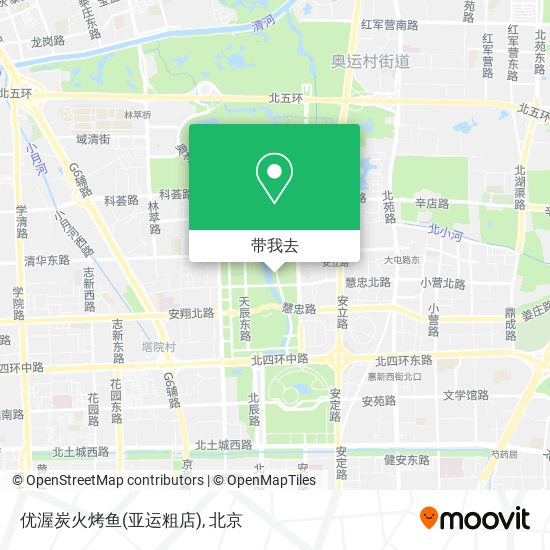优渥炭火烤鱼(亚运粗店)地图