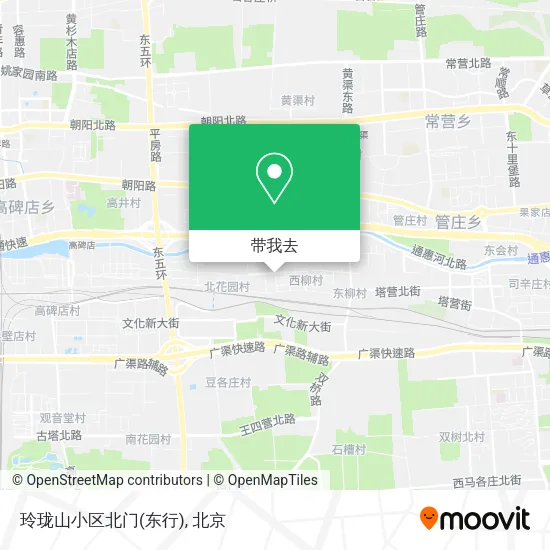 玲珑山小区北门(东行)地图