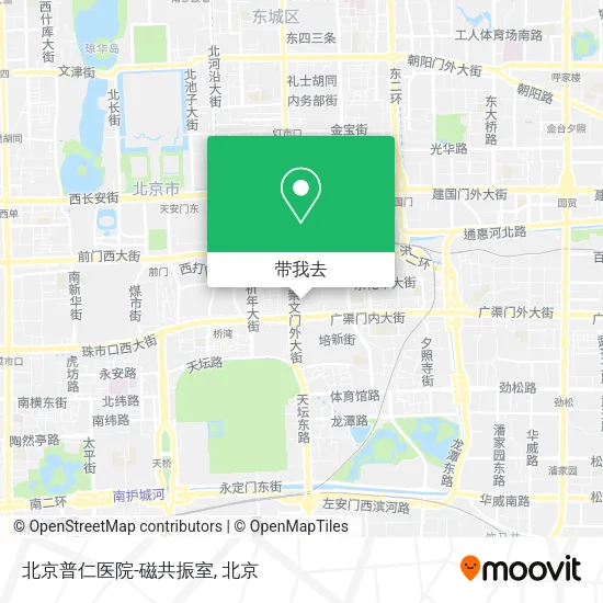 北京普仁医院-磁共振室地图
