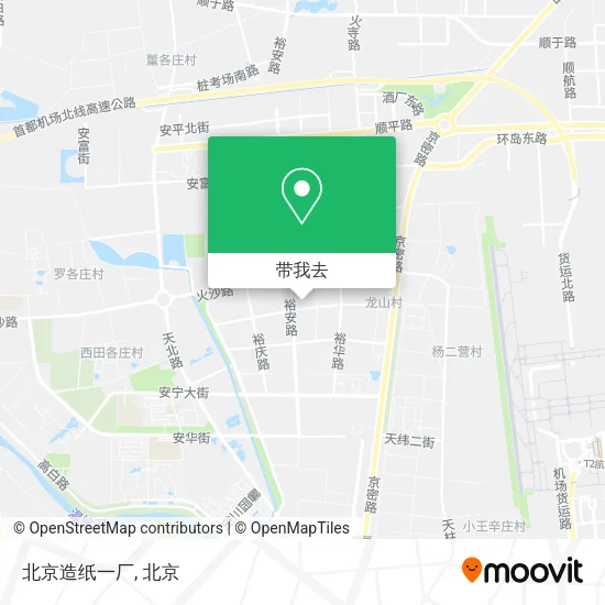 北京造纸一厂地图
