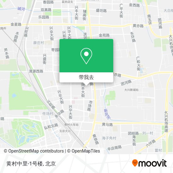 黄村中里-1号楼地图