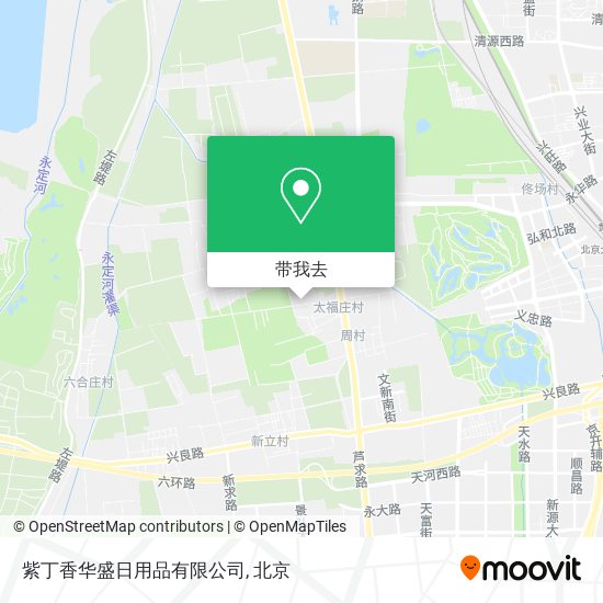 紫丁香华盛日用品有限公司地图