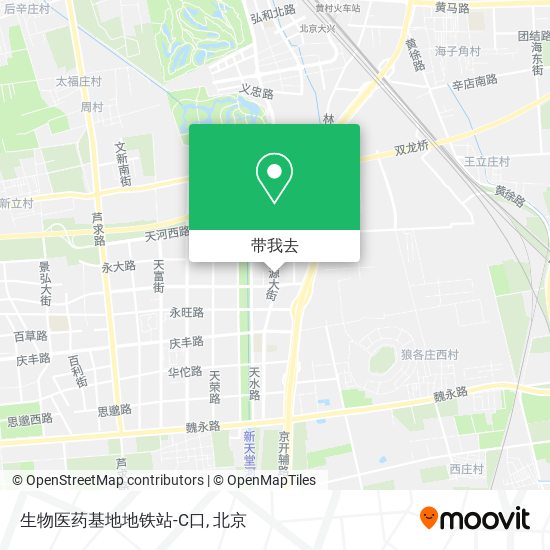 生物医药基地地铁站-C口地图