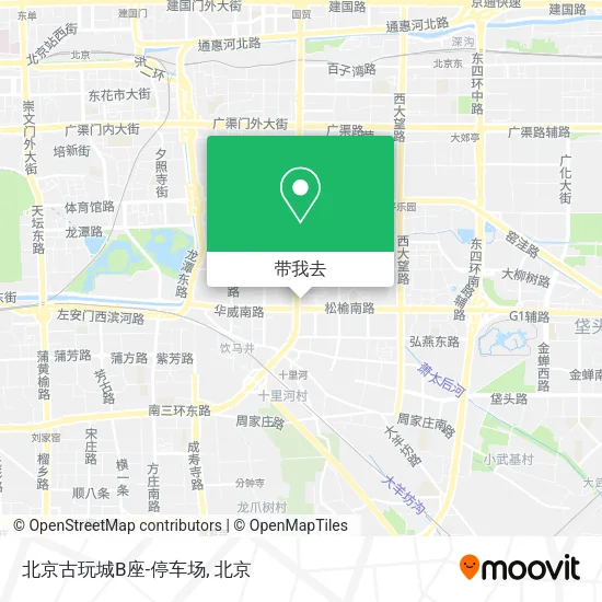 北京古玩城B座-停车场地图