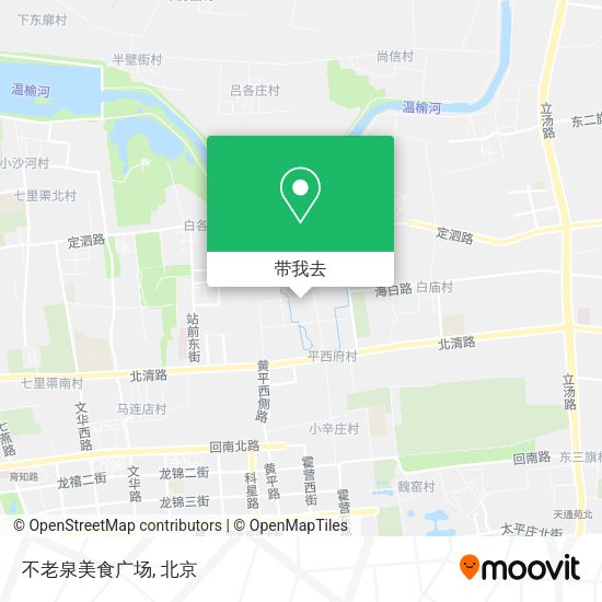 不老泉美食广场地图