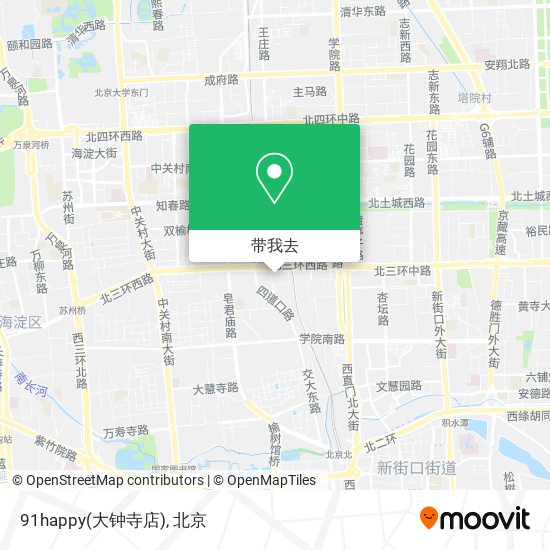 91happy(大钟寺店)地图