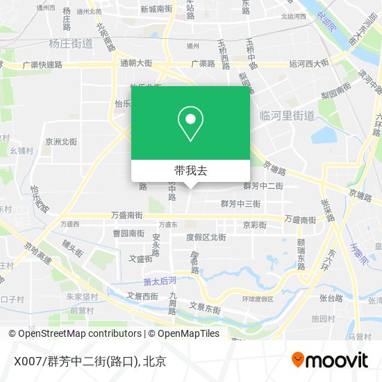 X007/群芳中二街(路口)地图