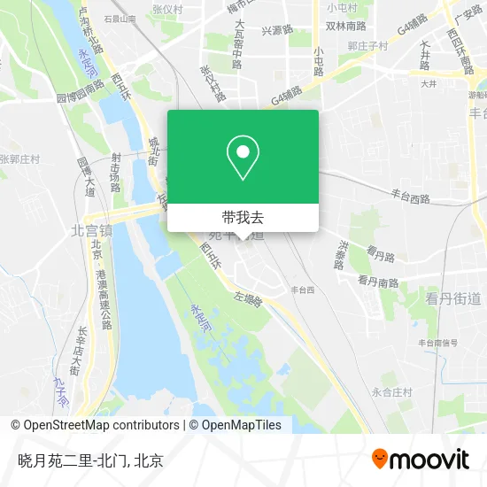 晓月苑二里-北门地图