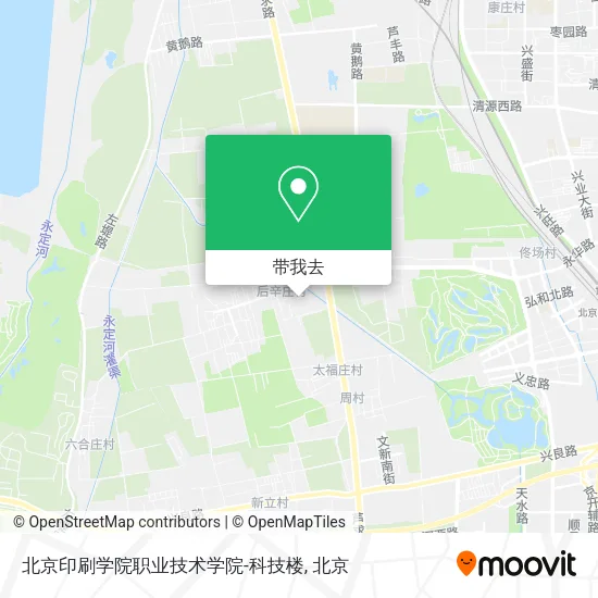 北京印刷学院职业技术学院-科技楼地图