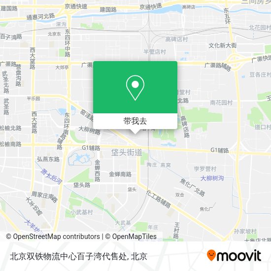 北京双铁物流中心百子湾代售处地图
