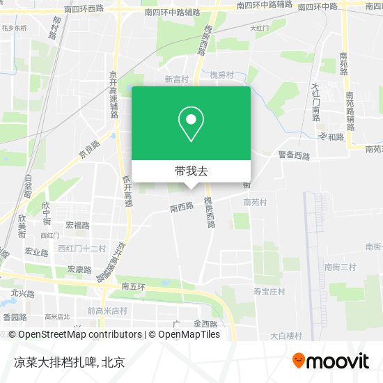 凉菜大排档扎啤地图