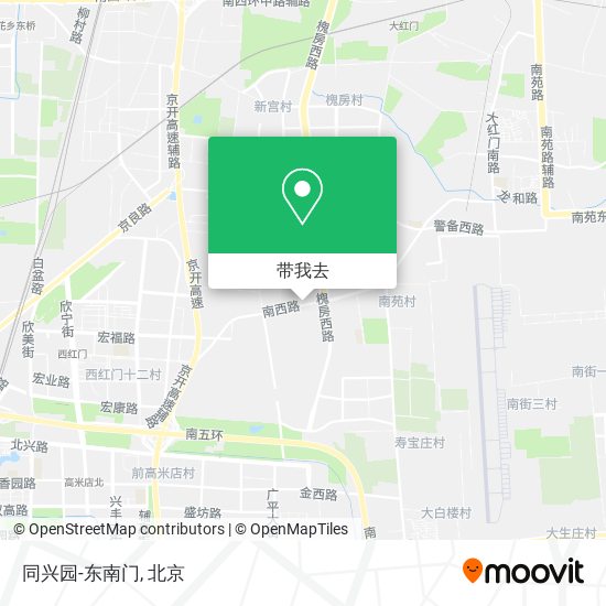 同兴园-东南门地图