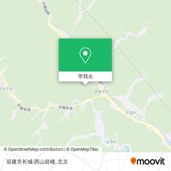 居庸关长城-西山箭楼地图