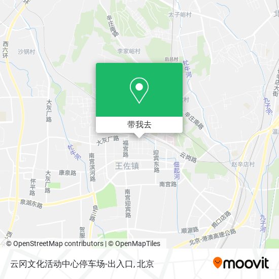 云冈文化活动中心停车场-出入口地图