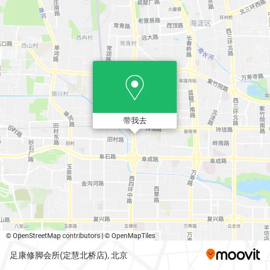 足康修脚会所(定慧北桥店)地图