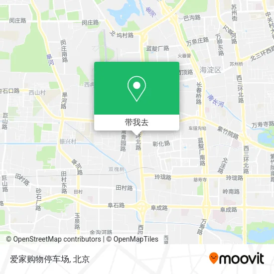 爱家购物停车场地图