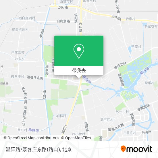 温阳路/聂各庄东路(路口)地图