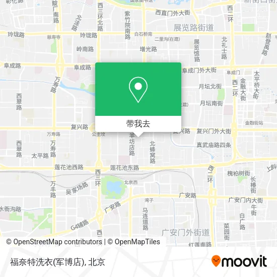 福奈特洗衣(军博店)地图