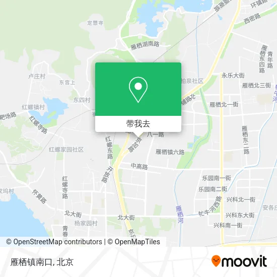 雁栖镇南口地图