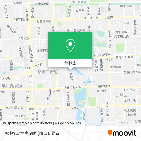 松树街/羊房胡同(路口)地图