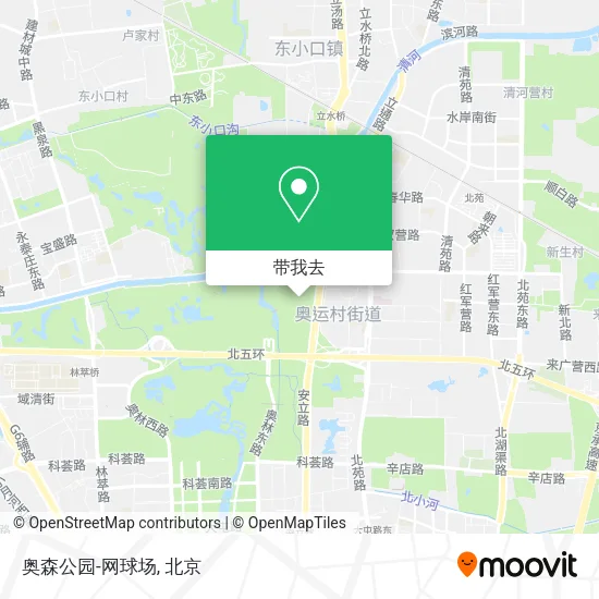 奥森公园-网球场地图