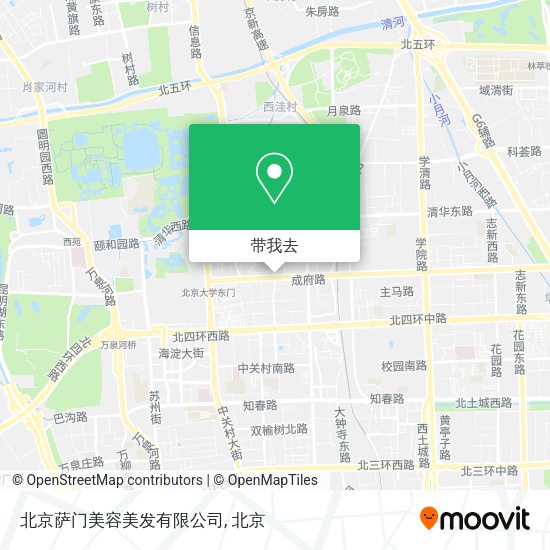 北京萨门美容美发有限公司地图