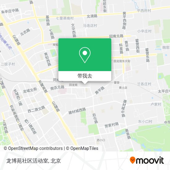 龙博苑社区活动室地图