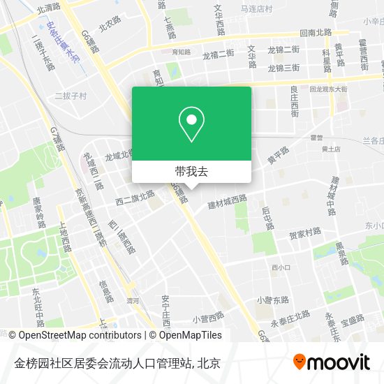 金榜园社区居委会流动人口管理站地图
