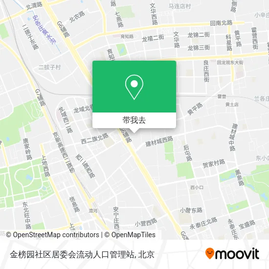 金榜园社区居委会流动人口管理站地图