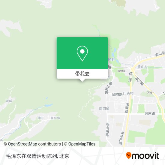 毛泽东在双清活动陈列地图