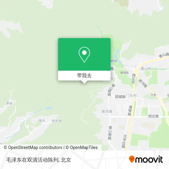 毛泽东在双清活动陈列地图