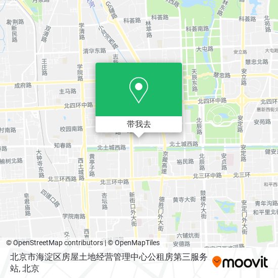 北京市海淀区房屋土地经营管理中心公租房第三服务站地图