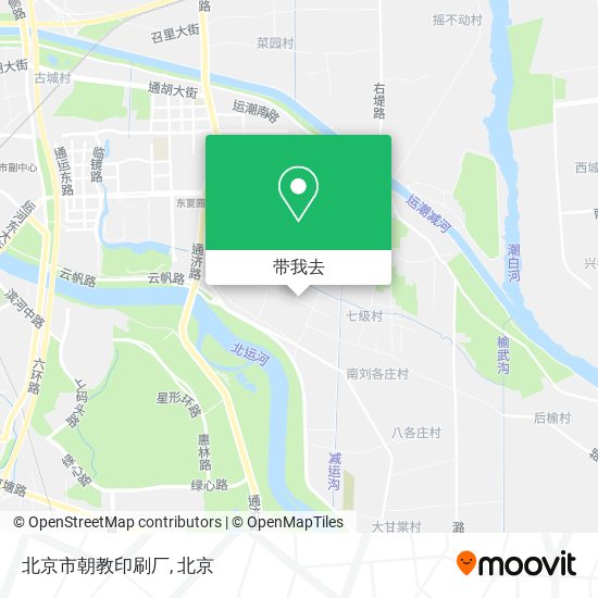 北京市朝教印刷厂地图