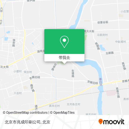 北京市兆成印刷公司地图