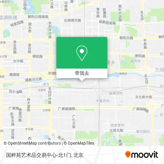国粹苑艺术品交易中心-北1门地图