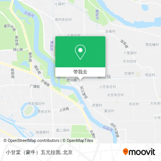 小甘棠（蒙牛）五元拉面地图