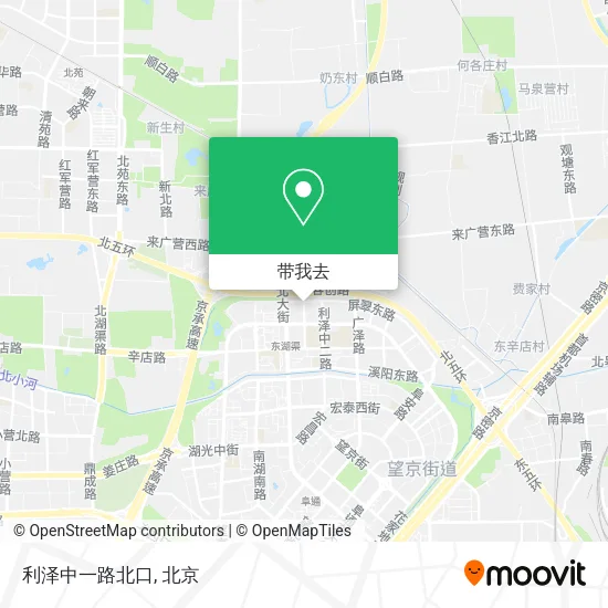 利泽中一路北口地图