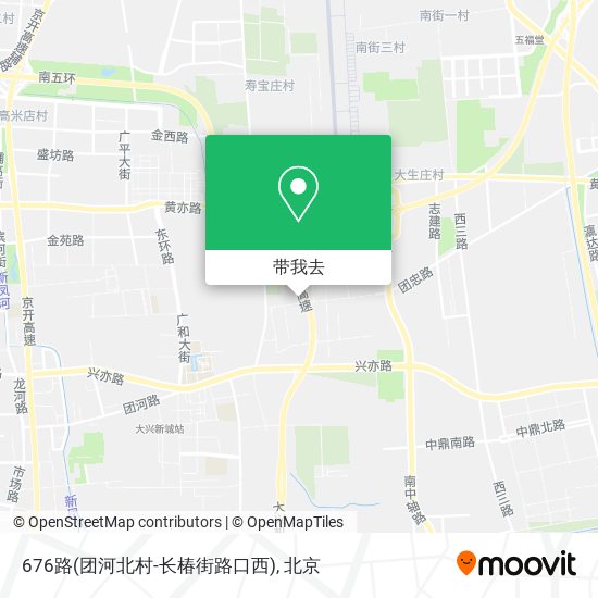 676路(团河北村-长椿街路口西)地图