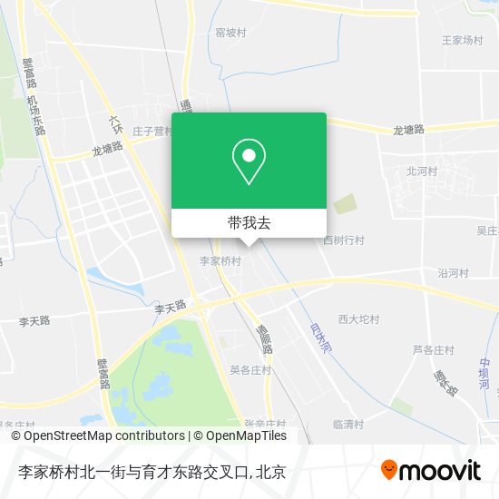 李家桥村北一街与育才东路交叉口地图